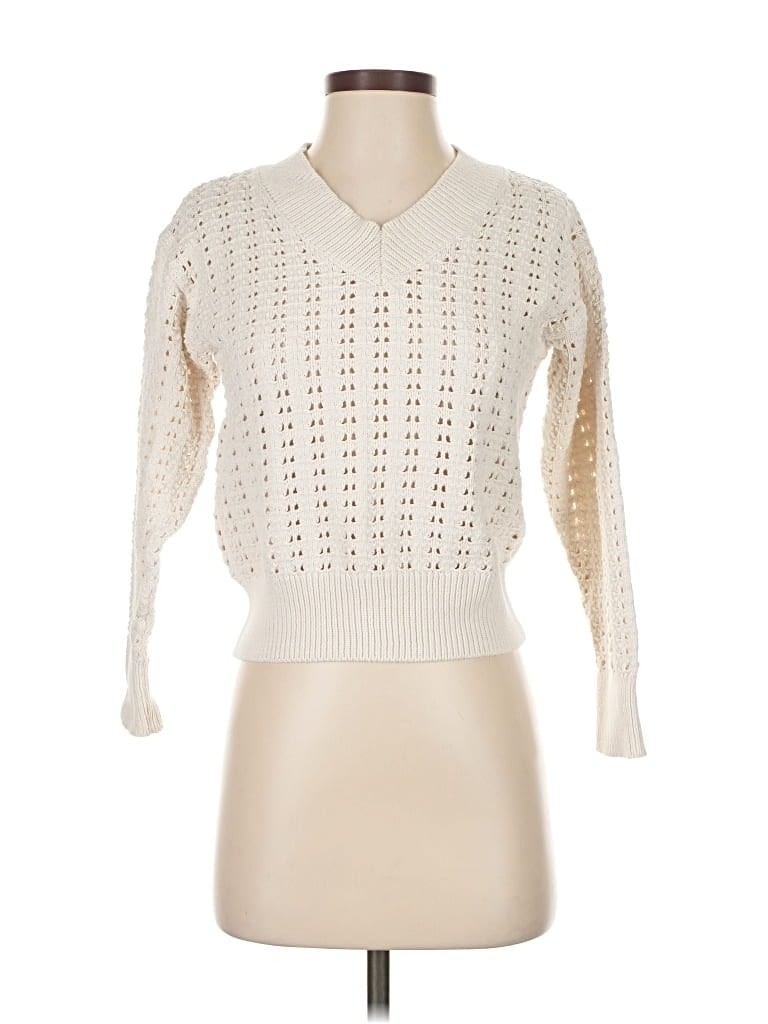 Pre-owned Universal Thread Pullover Sweater In White