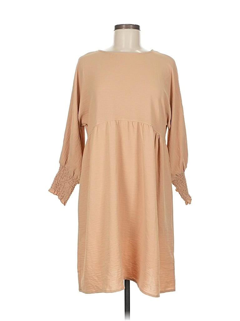 Pre-owned Dokotoo Casual Dress In Brown