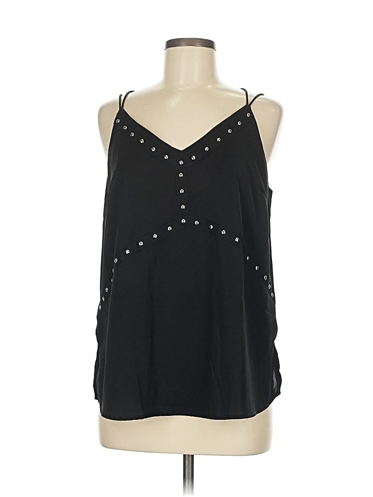 Pre-owned Epretty Tank Top Black Halter Neckline Tops