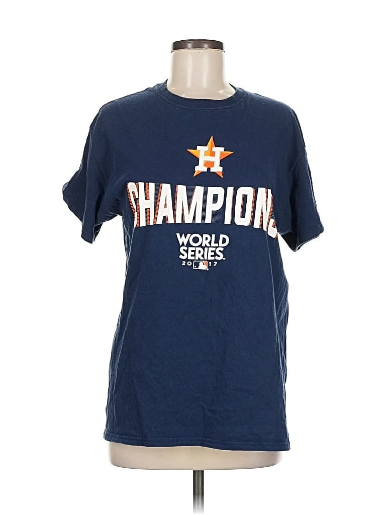 Pre-owned Unbranded Short Sleeve T-shirt In Blue