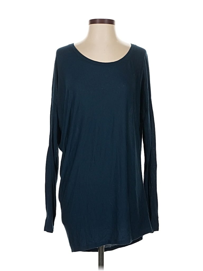 Pre-owned Athleta Long Sleeve T-shirt In Blue