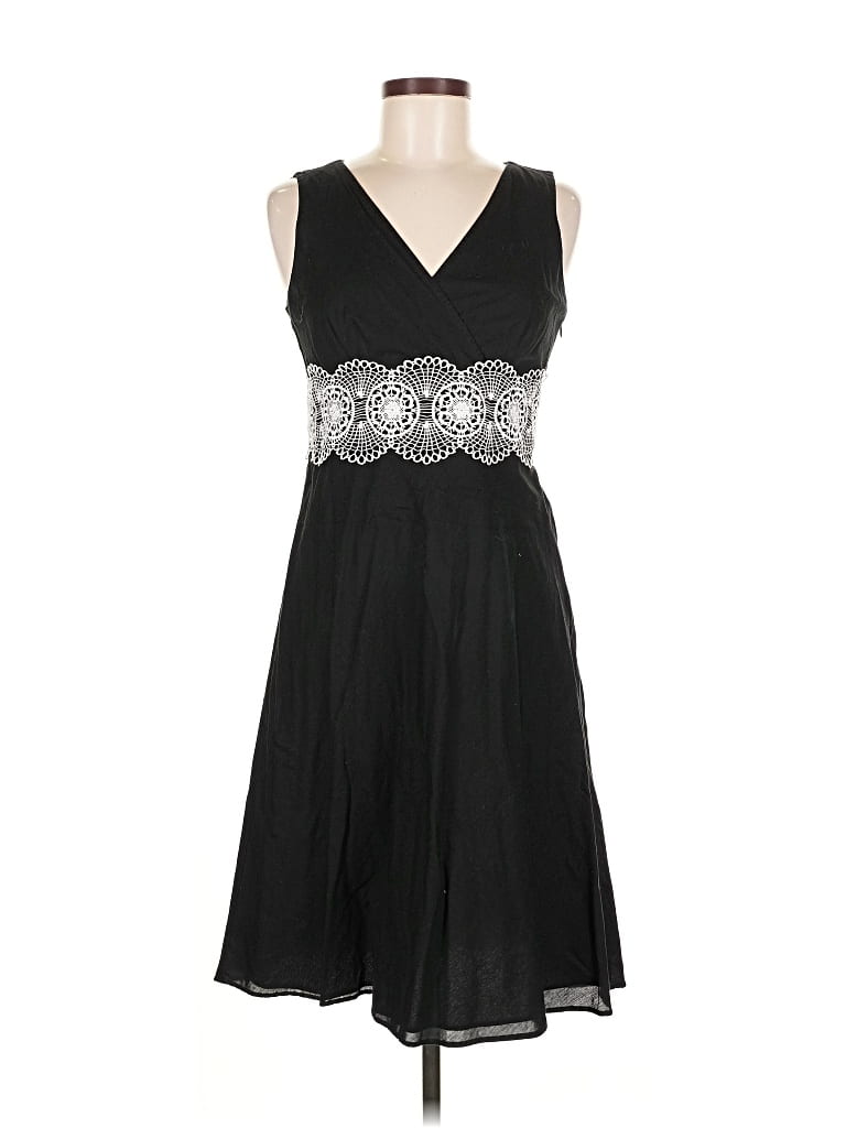 Pre-owned Ann Taylor Loft Cocktail Dress In Black