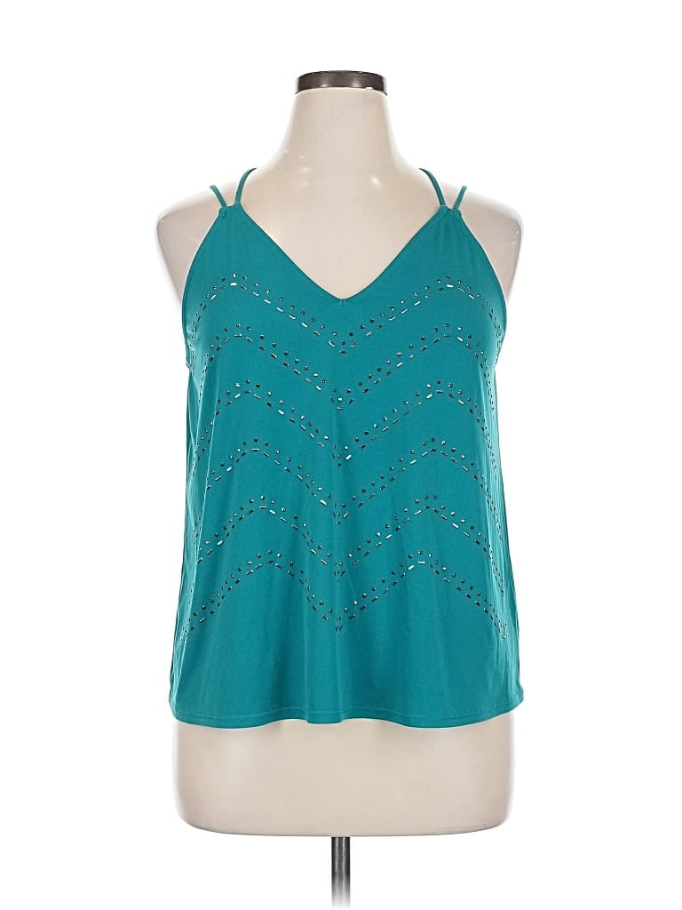 Pre-owned The Limited Sleeveless Blouse In Blue