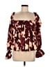 Pheme 100% Polyester Burgundy Pink 3/4 Sleeve Blouse Size S - photo 1