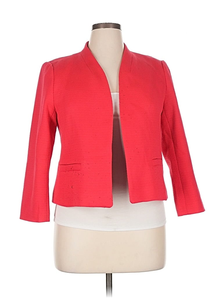 Pre-owned Ann Taylor Factory Blazer Jacket In Red