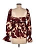 Pheme 100% Polyester Burgundy Pink 3/4 Sleeve Blouse Size S - photo 2