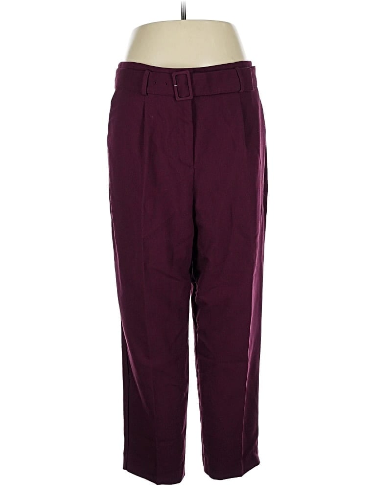 Pre-owned Ann Taylor Casual Pants In Burgundy