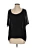 Tildon 100% Polyester Black Short Sleeve Blouse Size S - photo 1