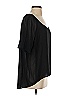 Tildon 100% Polyester Black Short Sleeve Blouse Size S - photo 4