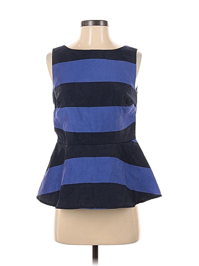 Banana Republic Sleeveless Blouse In Blue