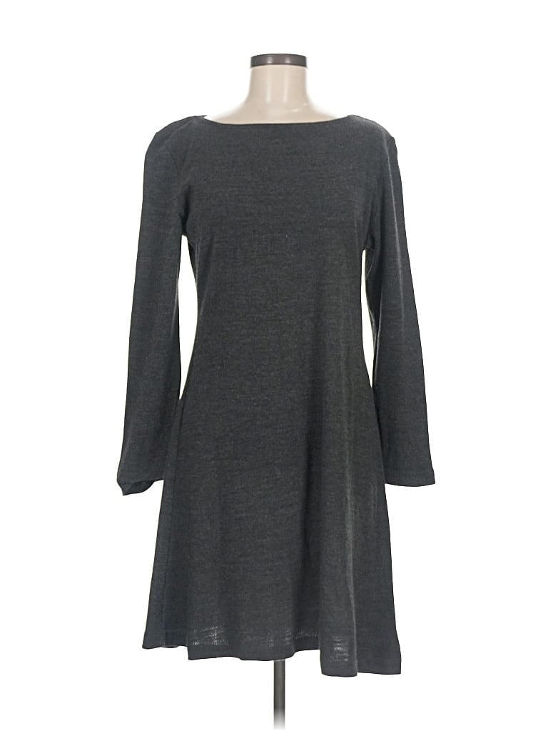 Pre-owned Nina Leonard Casual Dress In Gray