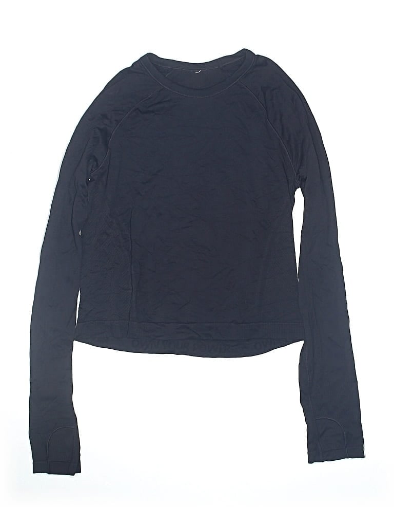 Pre-owned Athleta Kids' Long Sleeve T-shirt In Blue