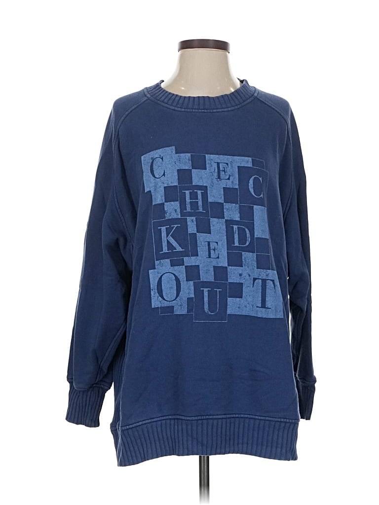 Pre-owned Aerie Sweatshirt In Blue