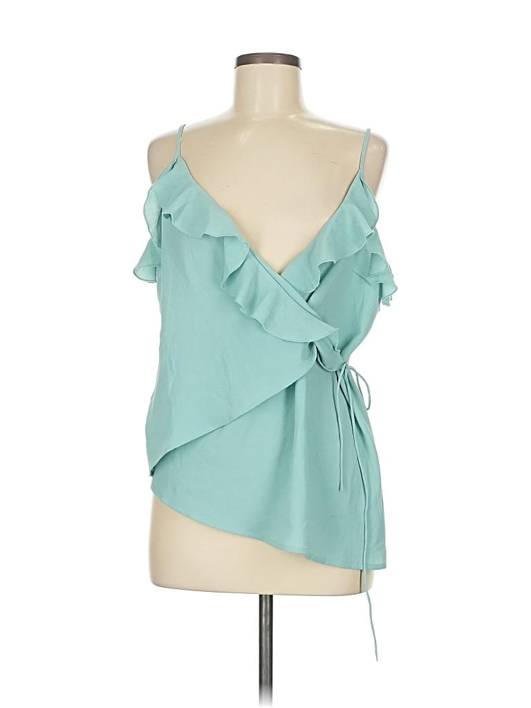 Pre-owned Leith Sleeveless Blouse In Blue