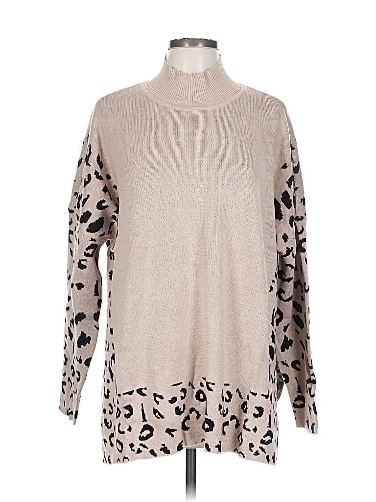 Pre-owned Unbranded Turtleneck Sweater In Brown