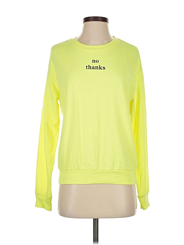 Pre-owned Divided By H&m Long Sleeve T-shirt In Yellow