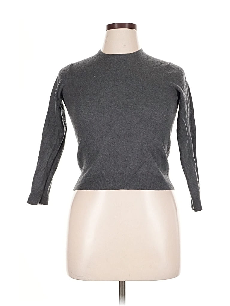 Pre-owned Massimo Dutti Turtleneck Sweater In Gray