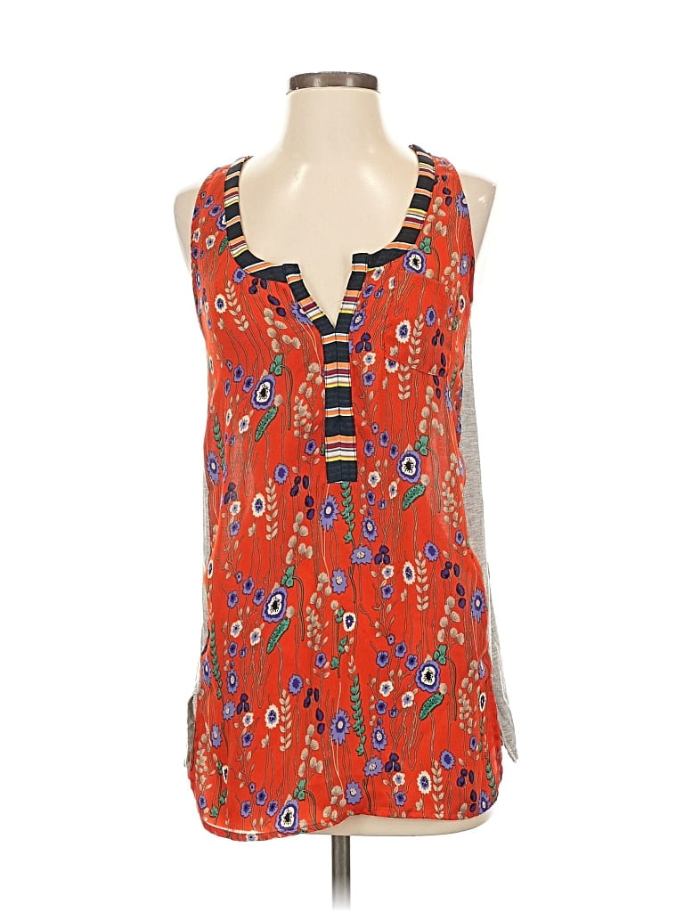 Pre-owned Tiny Sleeveless Blouse In Orange
