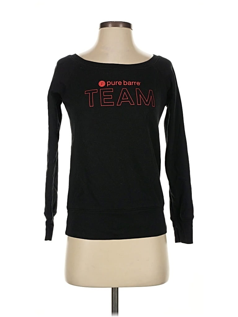 Pre-owned Pure Barre Sweatshirt In Black