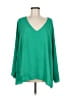 Unbranded 100% Polyester Green Long Sleeve Blouse Size M - photo 1