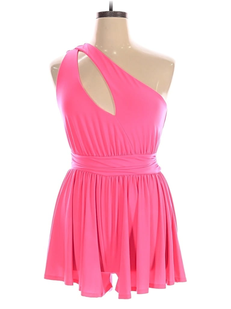 Pre-owned Fashion Nova Romper In Pink