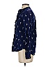 Warm Print Blue Long Sleeve Blouse Size XS (estimated) - photo 5