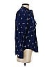 Warm Print Blue Long Sleeve Blouse Size XS (estimated) - photo 4