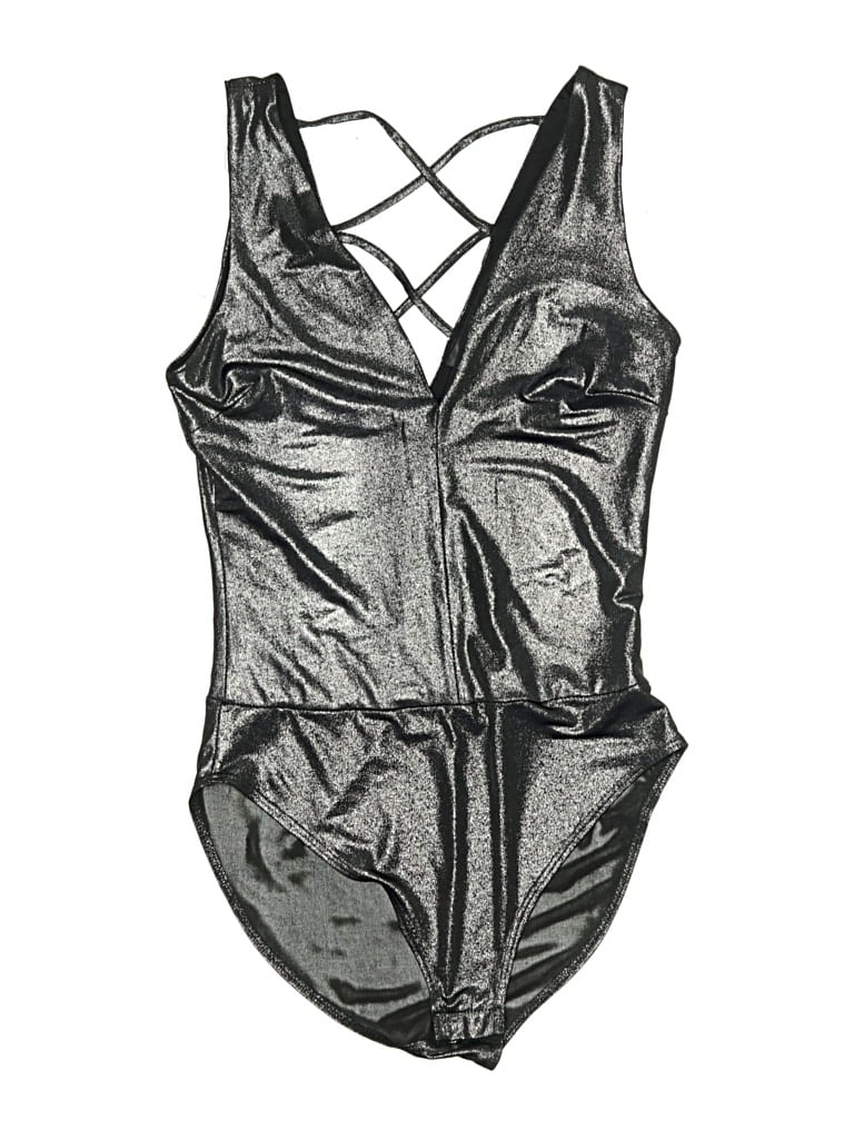 Pre-owned Aqua Bodysuit In Silver