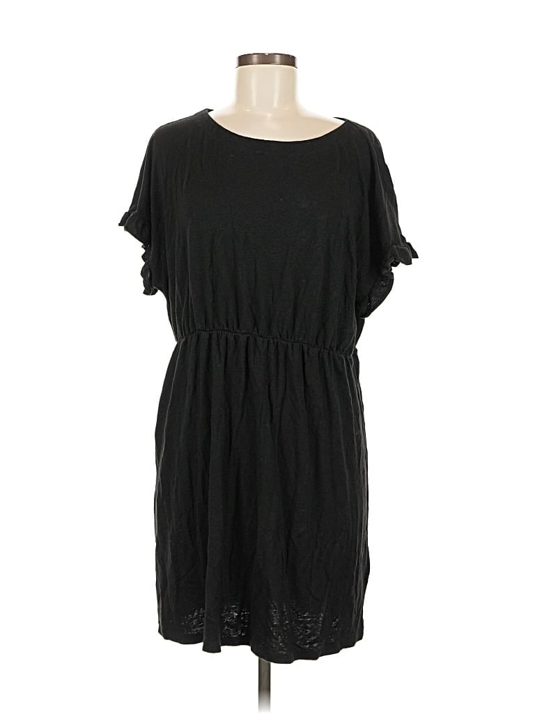 Pre-owned H&m Casual Dress In Black