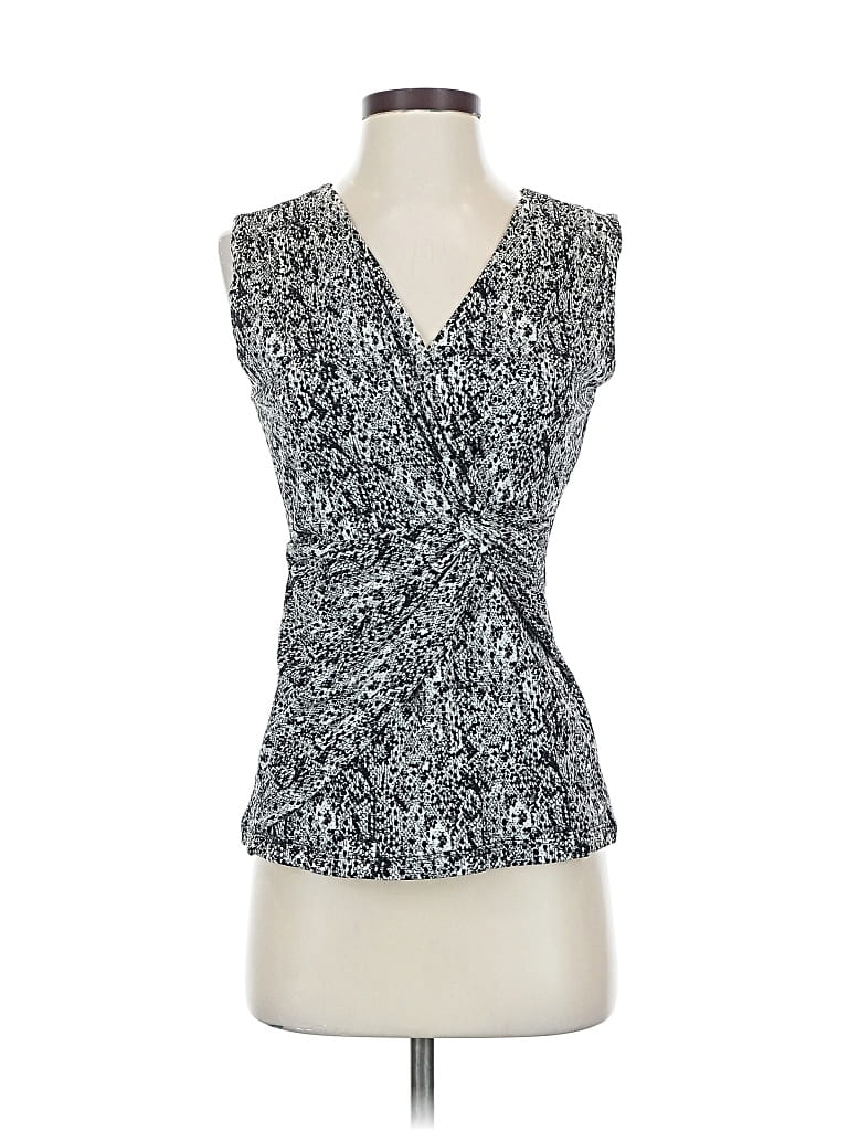 Pre-owned Kate Hill Sleeveless Blouse In Silver