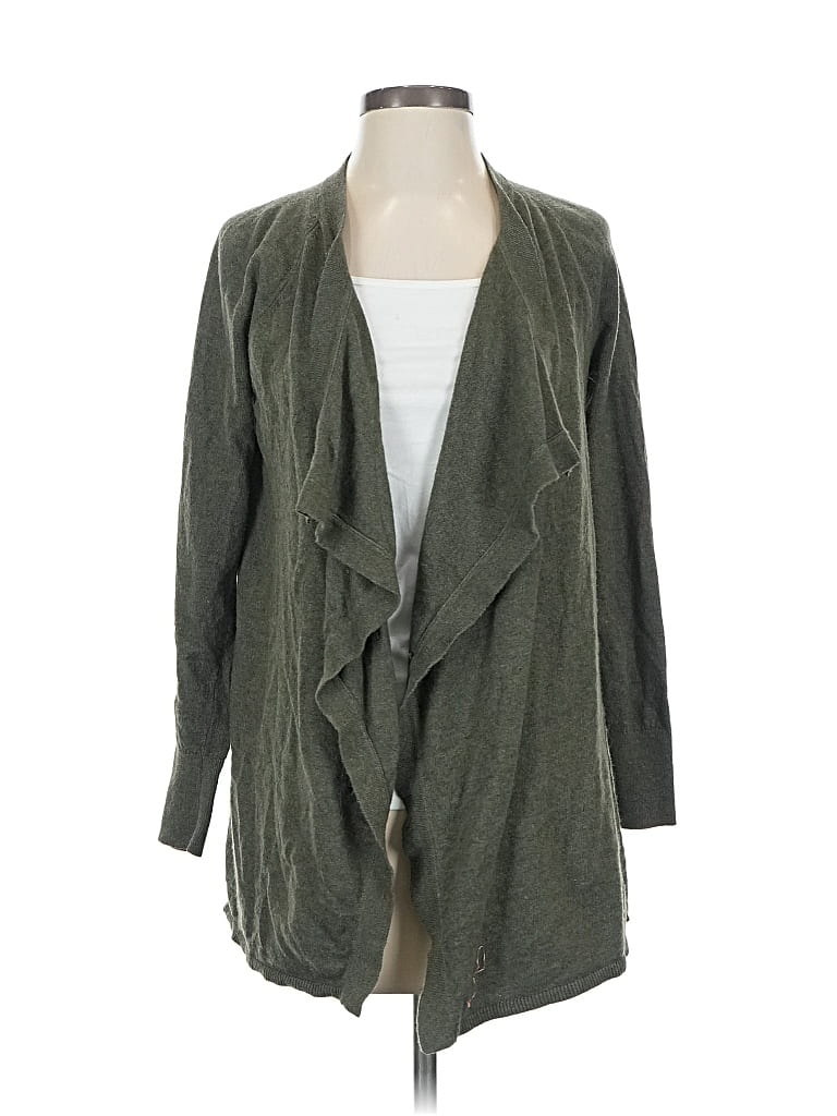 Pre-owned Ann Taylor Loft Cardigan Sweater In Green