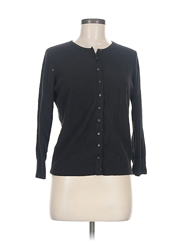 Pre-owned Ann Taylor Loft Cardigan Sweater In Black