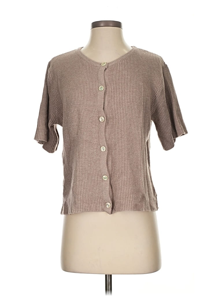 Pre-owned Unbranded Cardigan Sweater In Brown