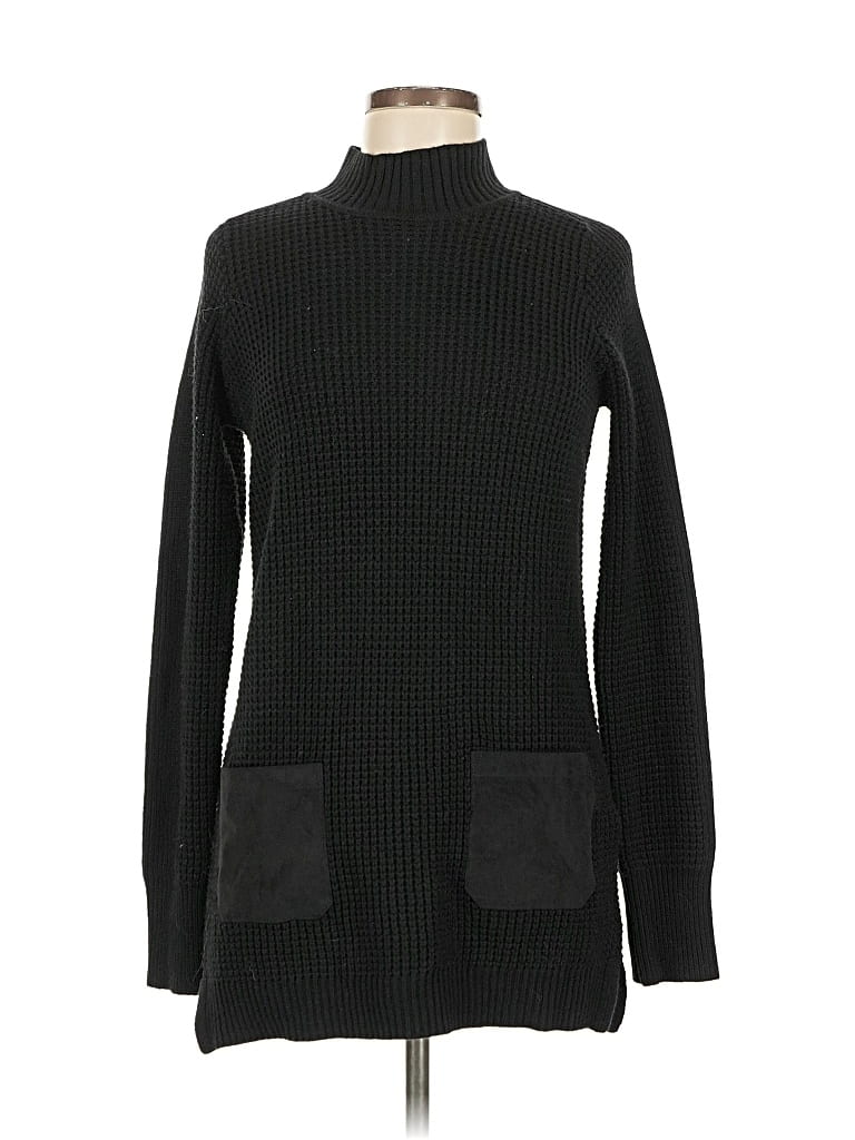 Pre-owned Banana Republic Turtleneck Sweater In Black