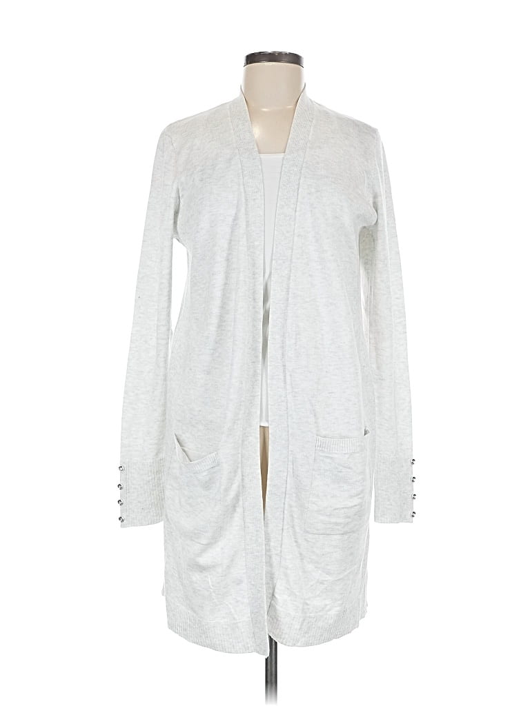 Pre-owned Verve Ami Cardigan Sweater In Silver