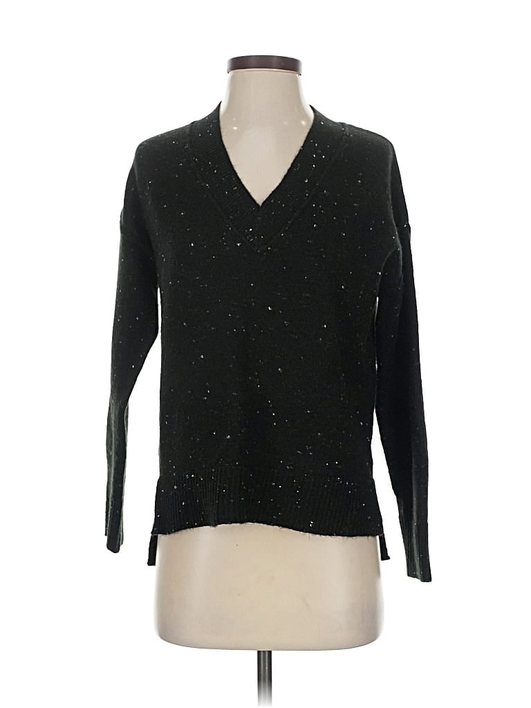 Pre-owned Evereve Pullover Sweater In Black