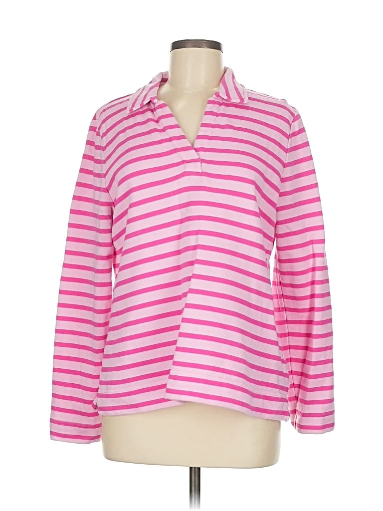 Pre-owned Talbots Long Sleeve T-shirt In Pink