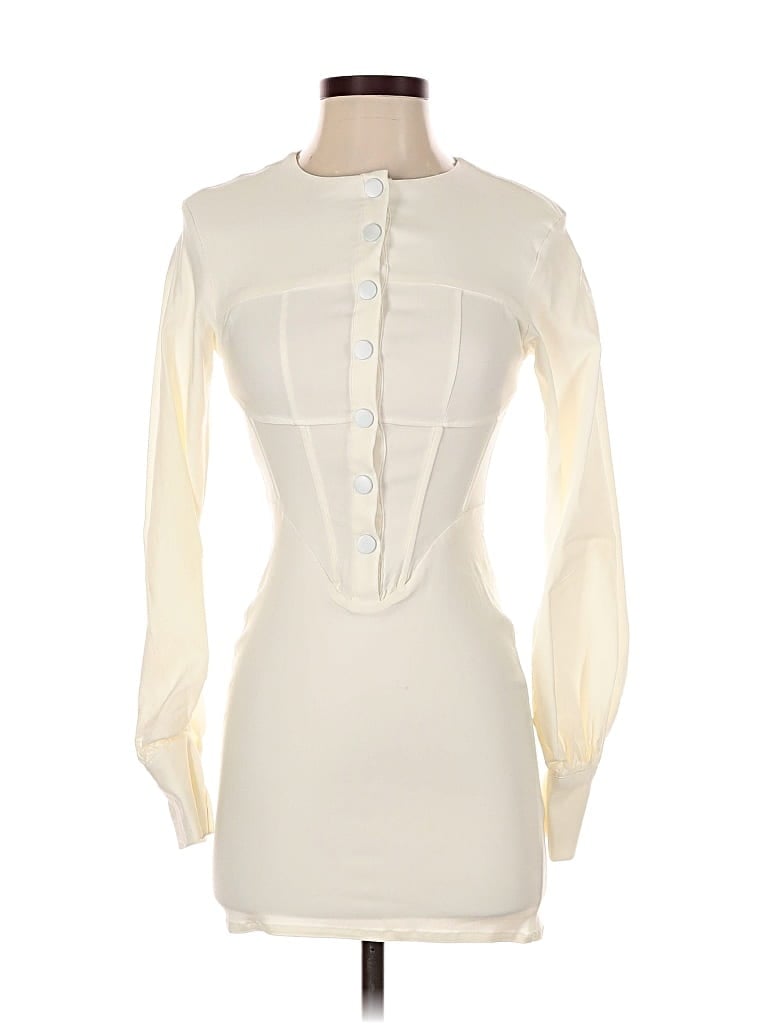 Pre-owned Finesse Cocktail Dress In White