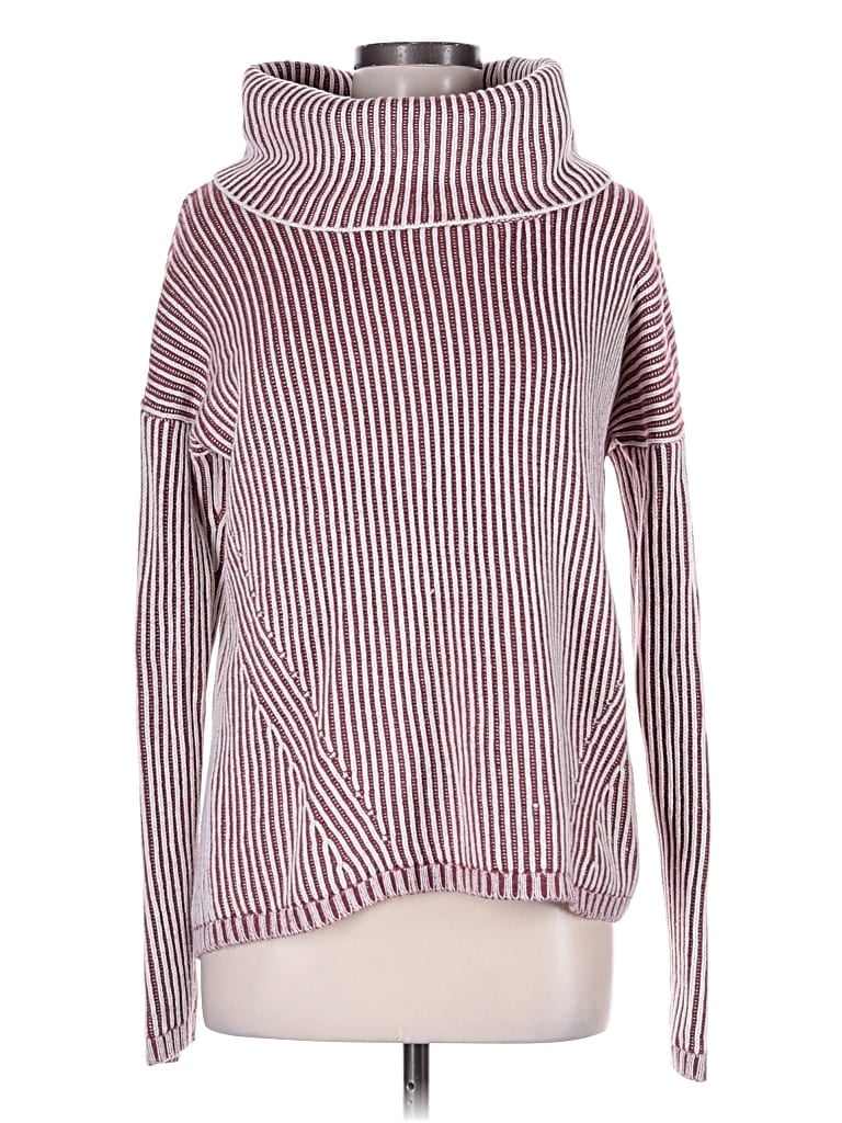 Pre-owned Rachel Zoe Tjx Turtleneck Sweater In Burgundy