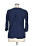 Unbranded Blue 3/4 Sleeve Blouse Size XL - photo 2