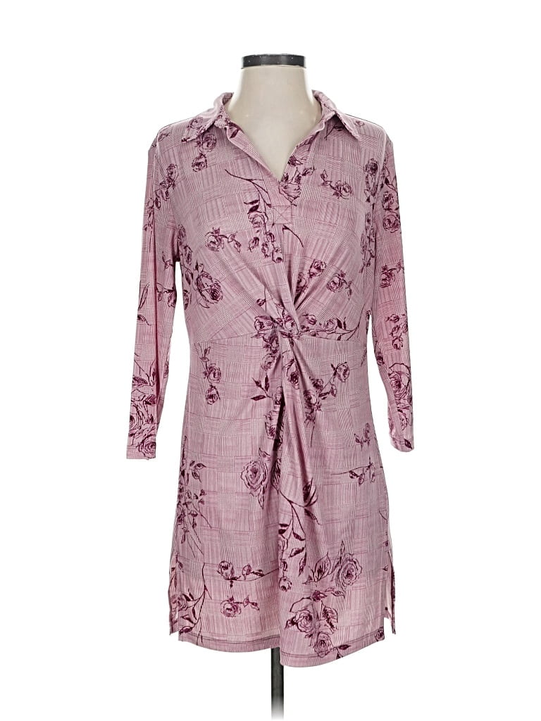 Pre-owned Attitudes By Renee Casual Dress In Purple