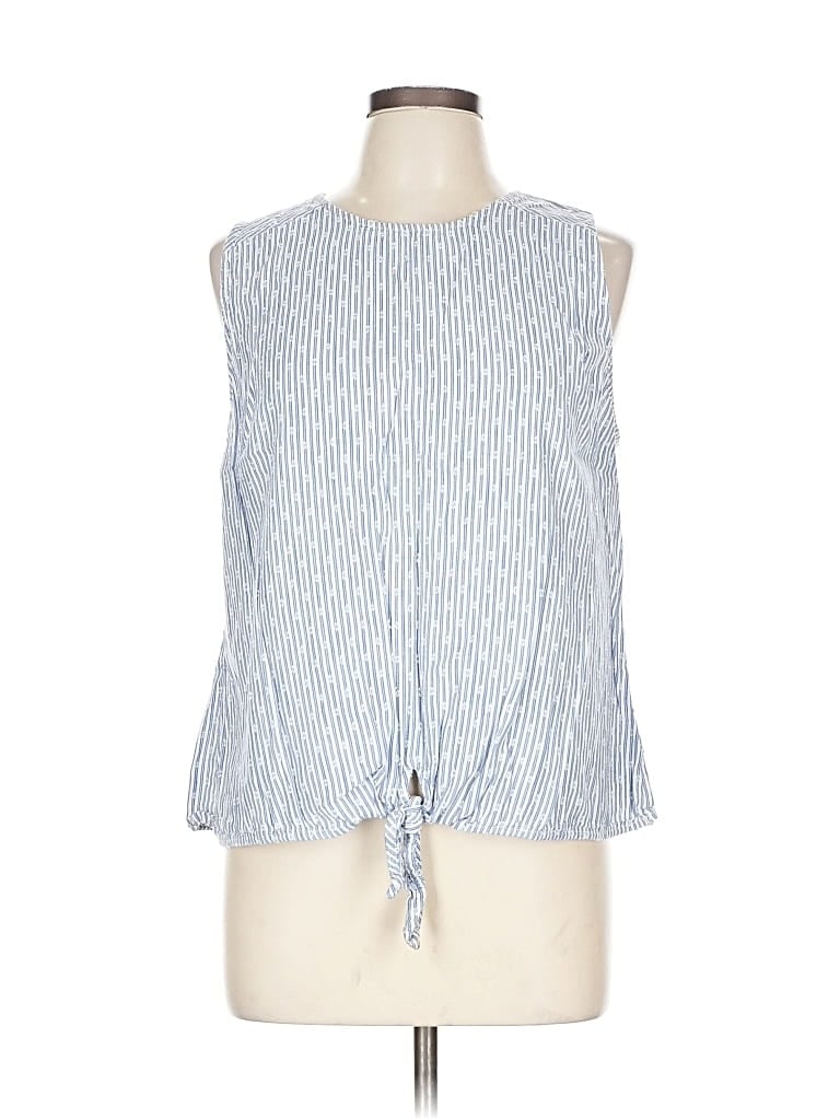 Pre-owned Old Navy Sleeveless Blouse In Blue