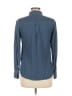 J.Crew 100% Cotton Polka Dots Blue Long Sleeve Button-Down Shirt Size 6 - photo 2