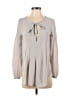 Calypso St. Barth Gray Long Sleeve Blouse Size XS - photo 1
