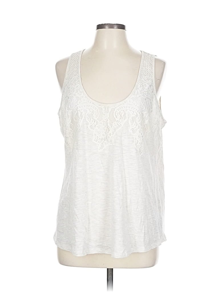 Pre-owned Express Tank Top White Halter Neckline Tops