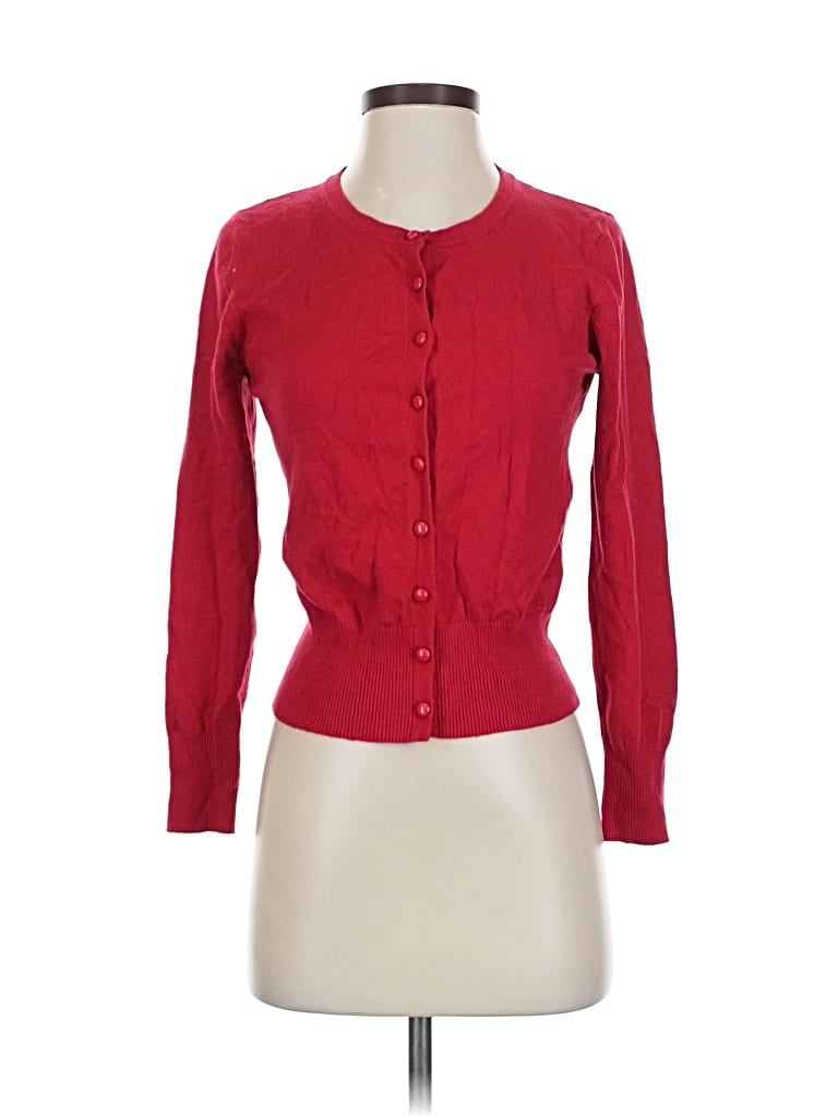 Pre-owned Unbranded Cardigan Sweater In Red