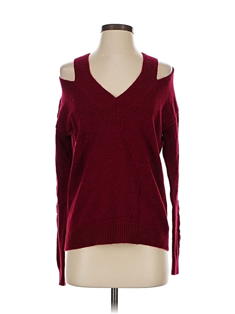 Pre-owned Rebecca Minkoff Pullover Sweater In Burgundy