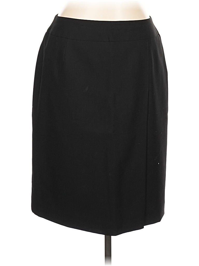 Pre-owned Talbots Wool Skirt In Black