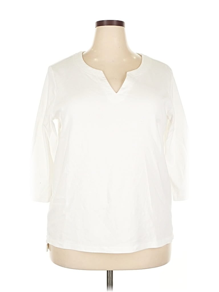 Pre-owned Orvis 3/4 Sleeve T-shirt In White