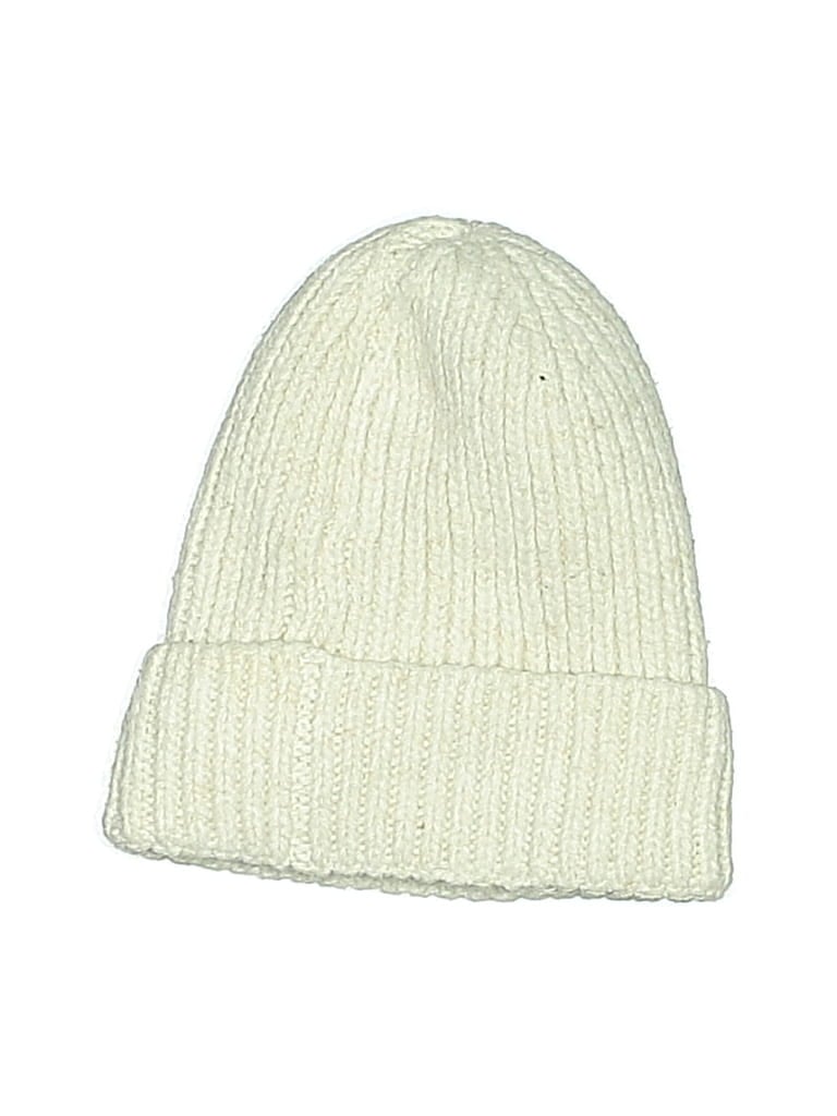 Pre-owned Time And Tru Beanie Hat In White